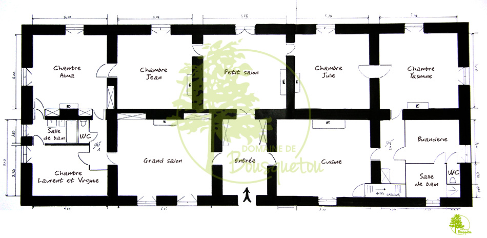 Plan du Domaine de Bousquetou